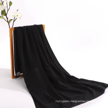 Super Soft Sand Wash Silk 14MM 100% Pure Silk CDC Black Crepe De Chine Fabric